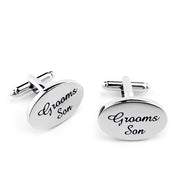 Grooms Son Cufflinks Silver Pair Image