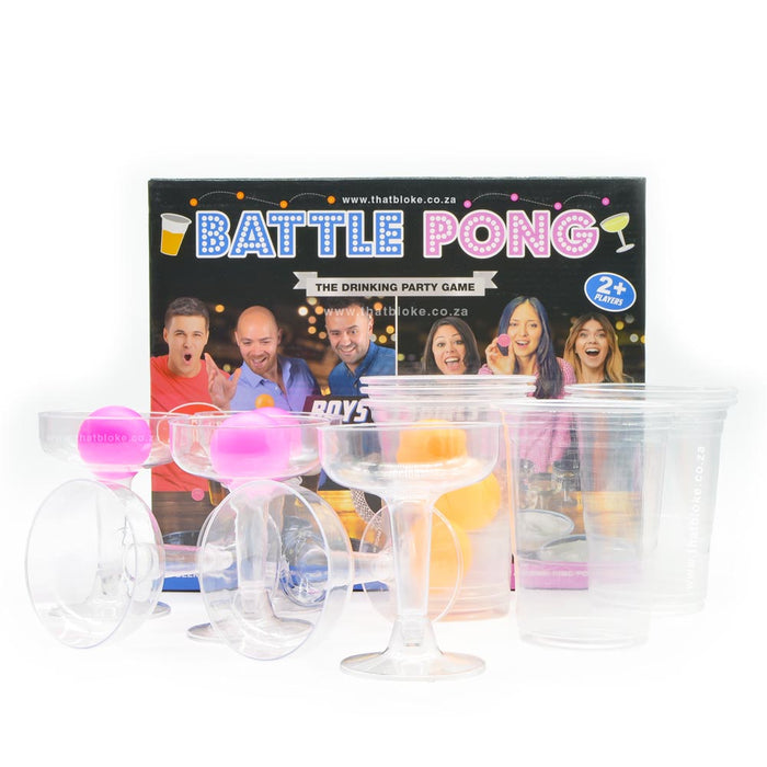 Battle Pong Boys & Beer vs Girls & Prosecco Drinking Game Display Image