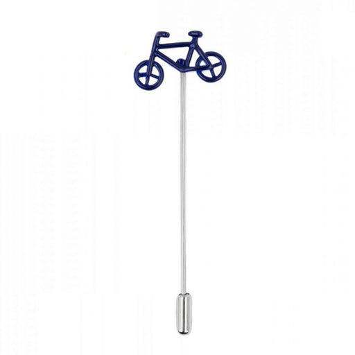 Bicycle Lapel Pin Navy Blue