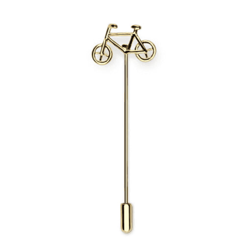 Bicycle Lapel Pin Gold