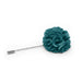 Pale Teal Blue Lapel Flower Pin For Men Circular Shape