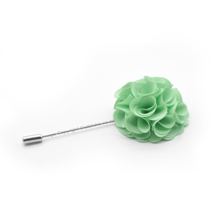 Light Mint Green Lapel Flower Pin