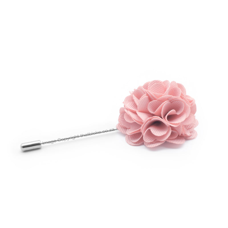 Lapel Pin - Pink Flower Circular (Light Ultra)