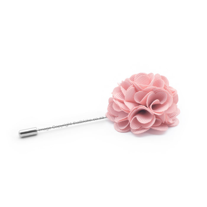 Lapel Pin - Pink Flower Circular (Light)