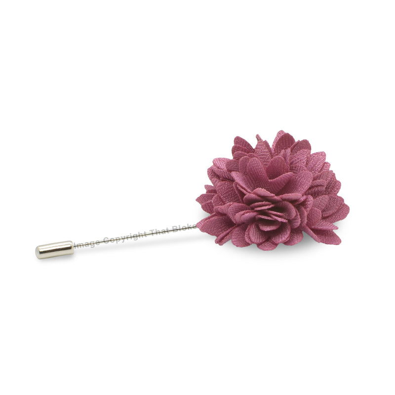 Rouge Pink Lapel Flower Pink For Men Polyester