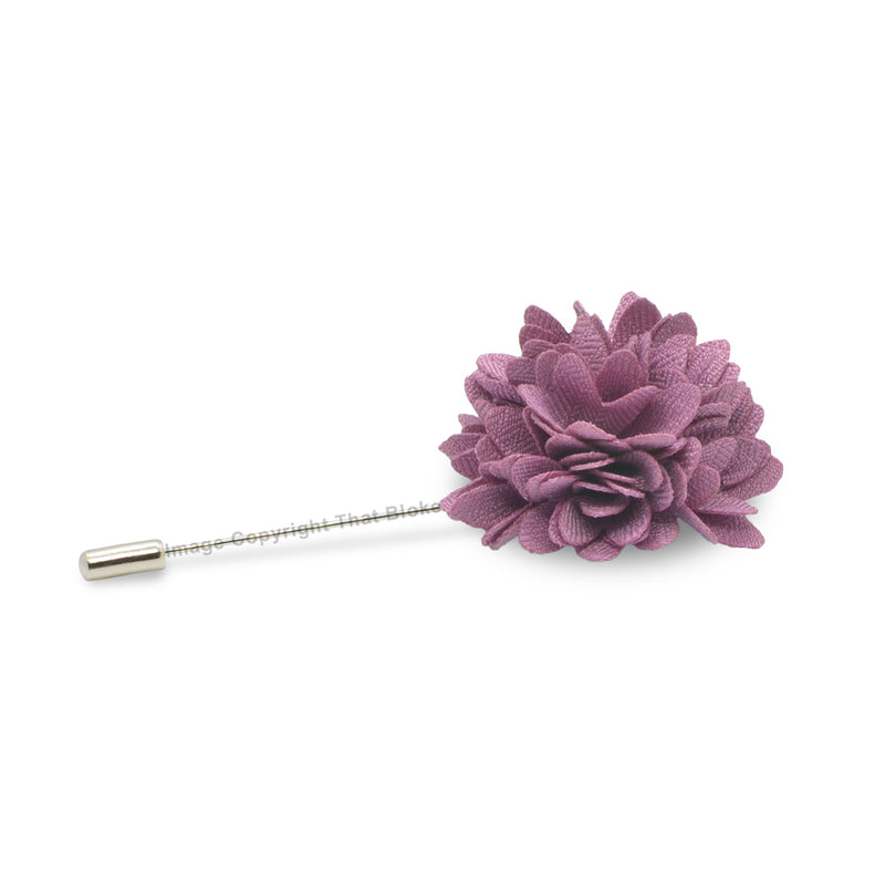 Lilac Purple Lapel Flower PIn