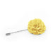 Light Yellow Lapel Flower Pin Circular Shape