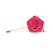 Lapel Pin - Rose with Gold Leaf (Hot Pink) | That Bloke