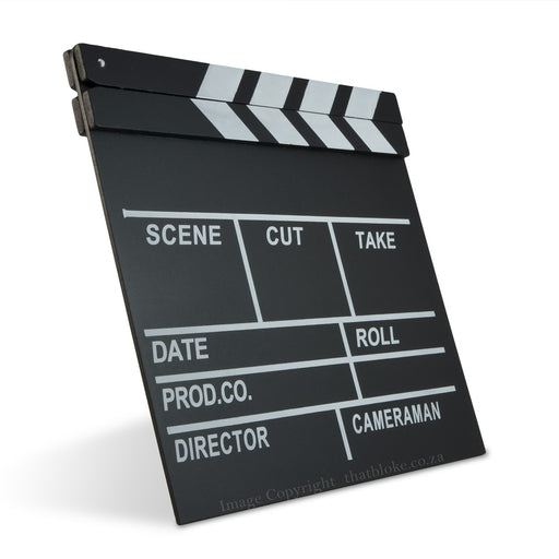 Director Movie Scene Clapper Board Wood Black