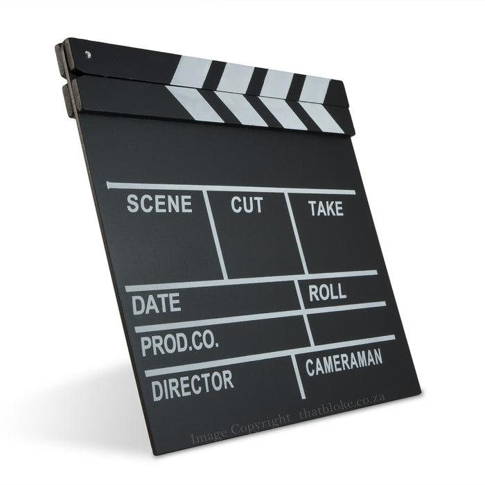 Director Movie Scene Clapper Board Wood Black