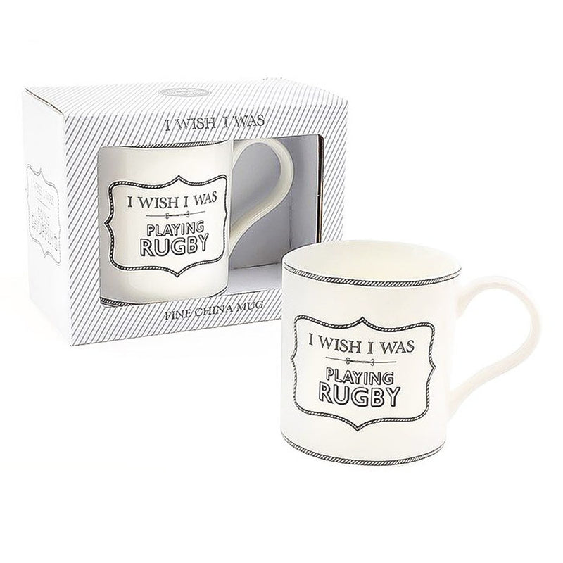 I Wish I Was Playing Rugby Gift Mug