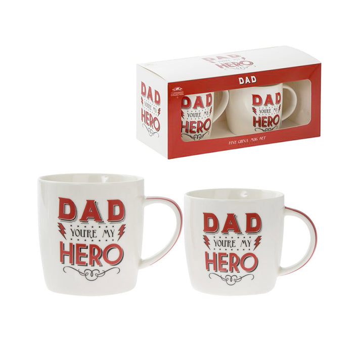 Dad You're My Hero Gift Set For Men Red Boxed