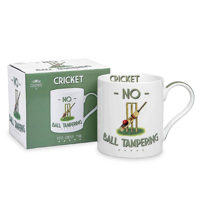 Cricket Mug Gift Set For Men No Ball Tampering with box
