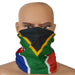 South African Flag Bandana Multi-Functional Buff Image On Face