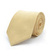 Wheat Beige Tie For Men Silky Polyester