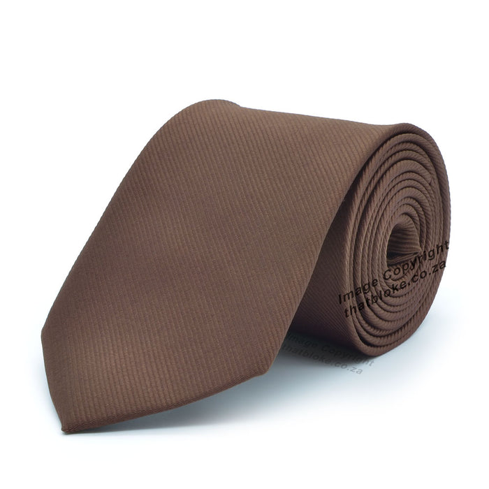 Chocolate Brown Tie Soft Polyester