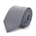 Slim Dark Silver Tie Patterned Polyester