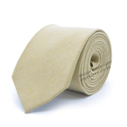 Slim Khaki Beige Tie Matt Polyester