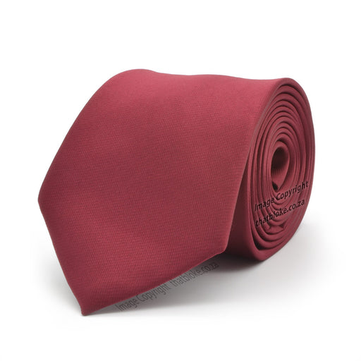 Silky Light Maroon Neck Tie For Men Polyester Glossy