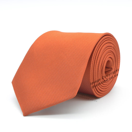 Autumn Orange Tie Silky Polyester