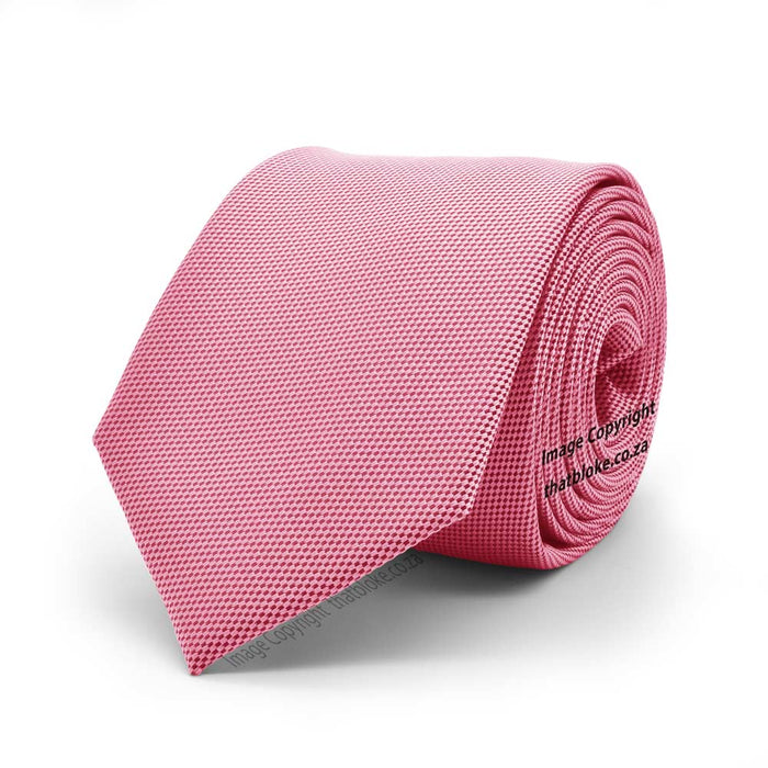 Amaranth Pink Neck Tie For Men Patterned Polyester Carnation