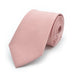 Dusty Pink Tie For Men Stripe Pattern Polyester