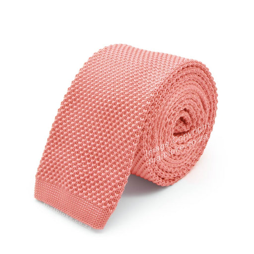 Peach Tie Knitted Polyester