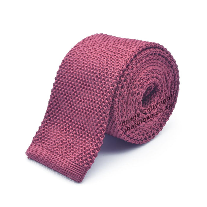 Rouge Pink Tie Knitted Polyester
