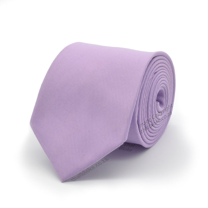 Light Lavender Purple Neck Tie For Men Slim Soft Matt Polyester