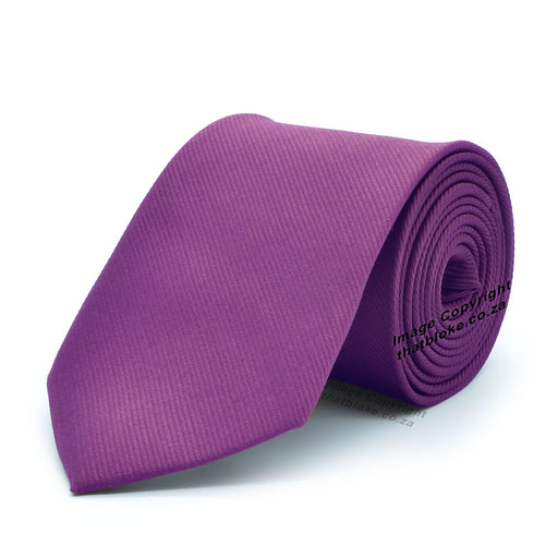 Roman Purple Tie For Men Silky Polyester