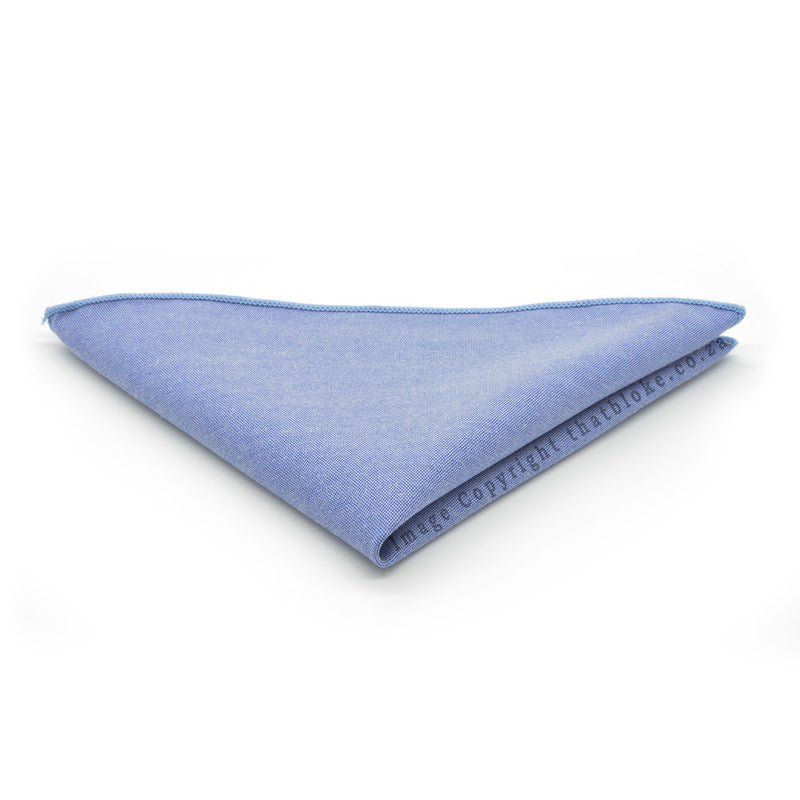 Cornflower Blue Pocket Square Suit Accessory