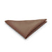 Light Chocolate Brown Pocket Square Textured Polyester