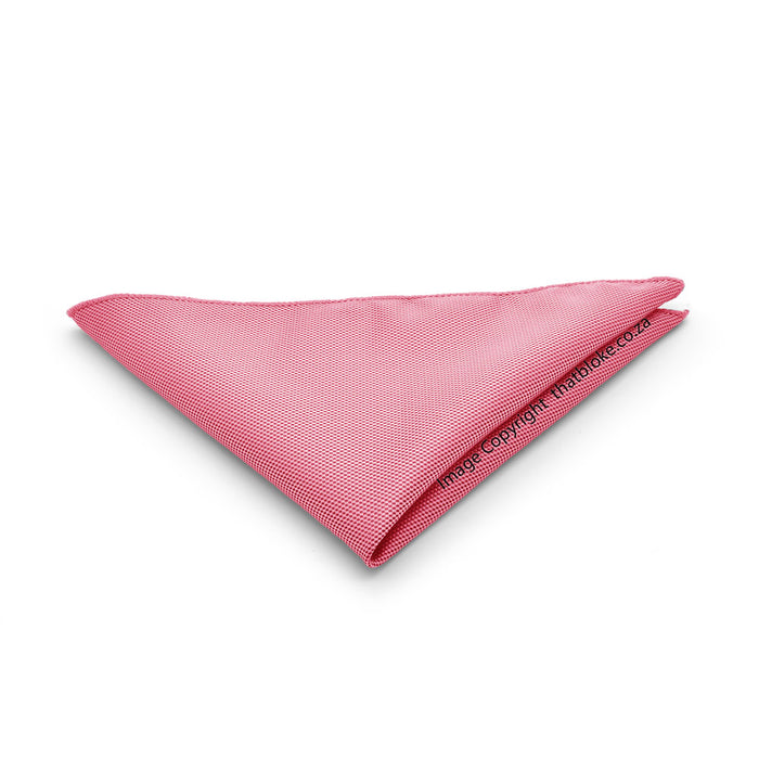 Amaranth Pink Pocket Square Patterned Polyester Carnation