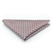 Light Purple Pocket Square With Silver Pattern