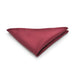 Plain Light Maroon Pocket Square Soft Polyester