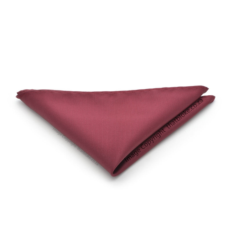 Light Maroon Pocket Square Stripe Patterned Polyester