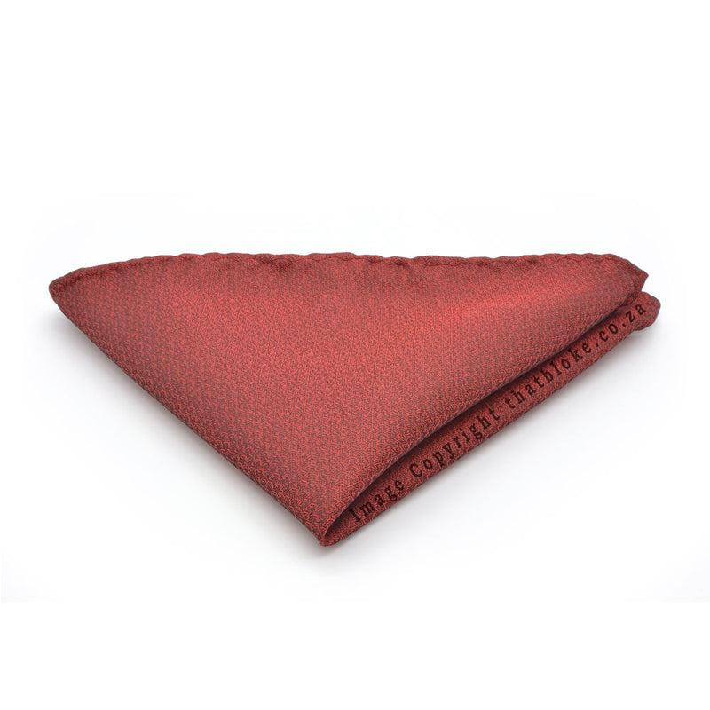 Wine Red Pocket Square Patterned Suit Accessories