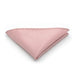Dusty Pink Pocket Square Stripe Patterned Polyester