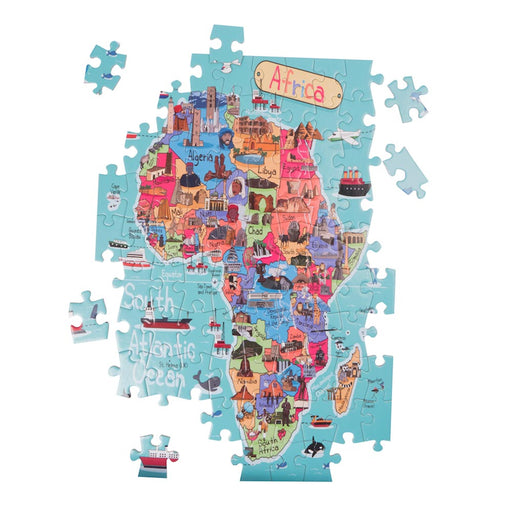 Africa Map Puzzle Jigsaw 100 Piece Layout