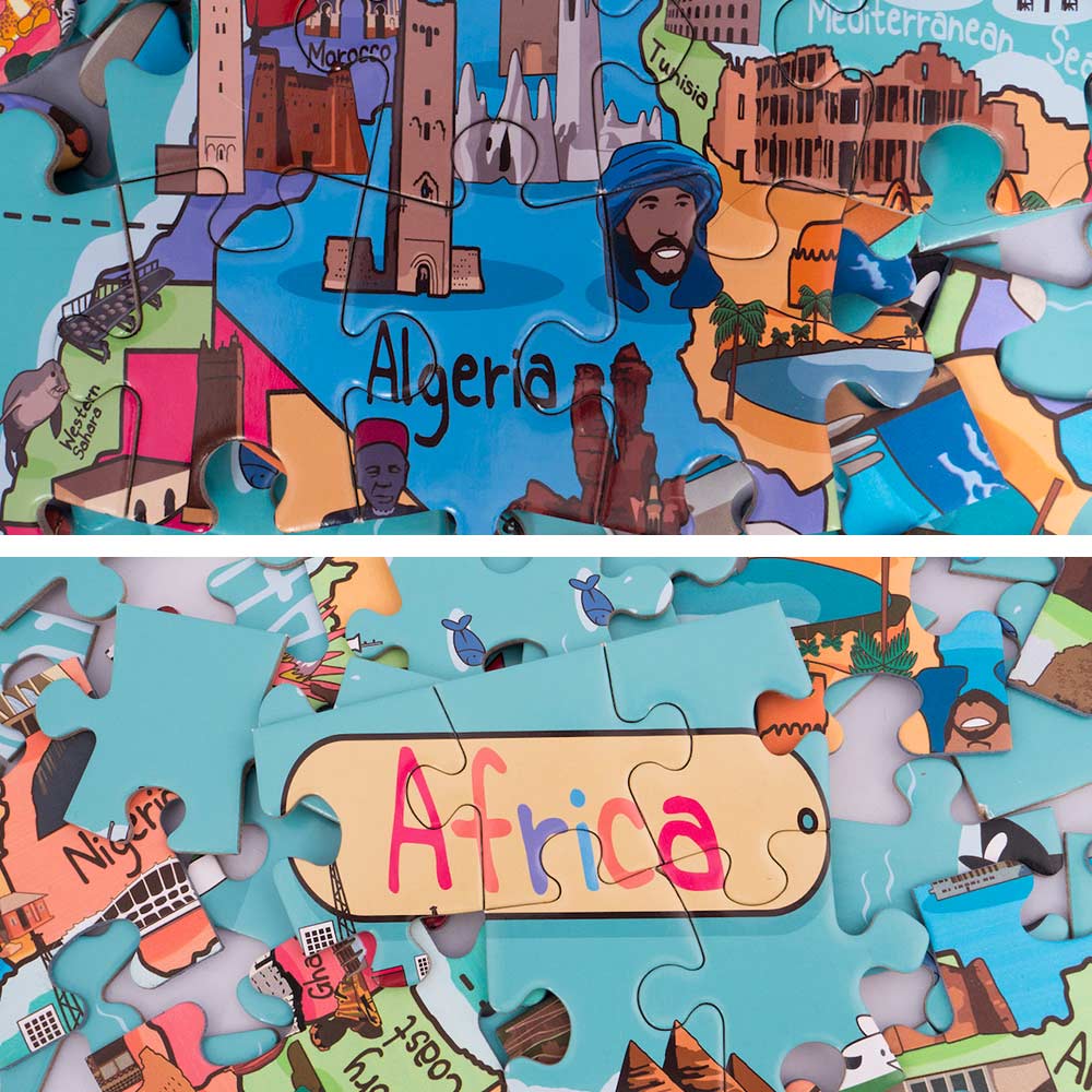Jigsaw Puzzle - Africa Map (100 Piece Including South Africa)