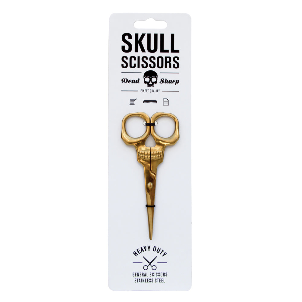 Brass Skull Scissors Stainless Steel Packaging Image