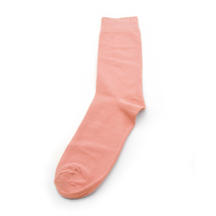 Light Peach Socks For Men Cotton