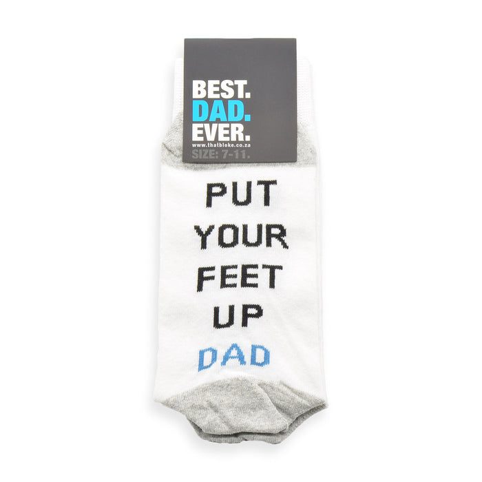 Best Dad Ever Socks - Put Your Feet Up Dad