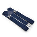 Navy Blue Suspenders Three Clip Wide 3.5cm