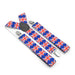 Union Jack Suspenders For Men Three Clip Wide 3.5cm Royal Blue and Red United Kingdon