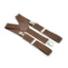 Light Chocolate Brown Suspenders For Kids Three Clip