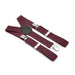 Maroon Suspenders For Kids Age 4 to 7 Elastic Polyester Three Clip