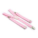 Three Clip Light Pink Suspenders Elastic Polyester