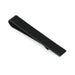Glossy Black Tie Bar Flat Medium Length Top