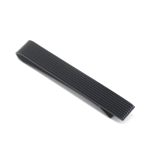 Black Tie Bar Long Flat Square Pattern Top